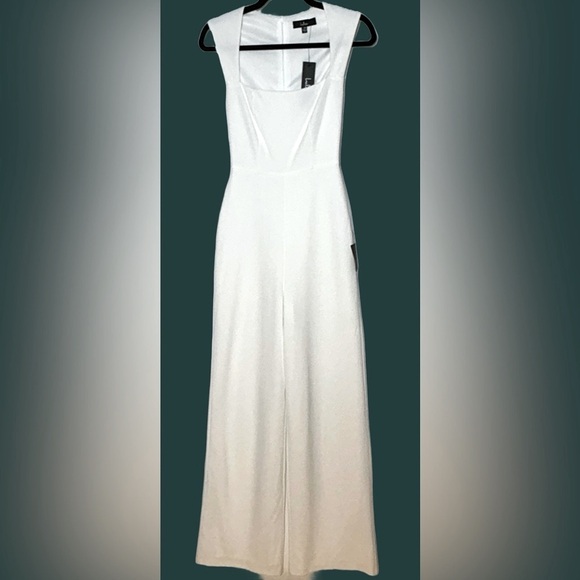 NWT Lulus Enticing Endeavors White Jumpsuit, Size XS - Picture 5 of 15